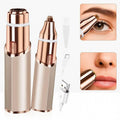 Eyebrow-Facial Hair Remover Women: Portable 2 in 1 Electric Shaver and Facial Trimmer - Rechargeable Eyebrow Lips Body Facial Razor Comfort