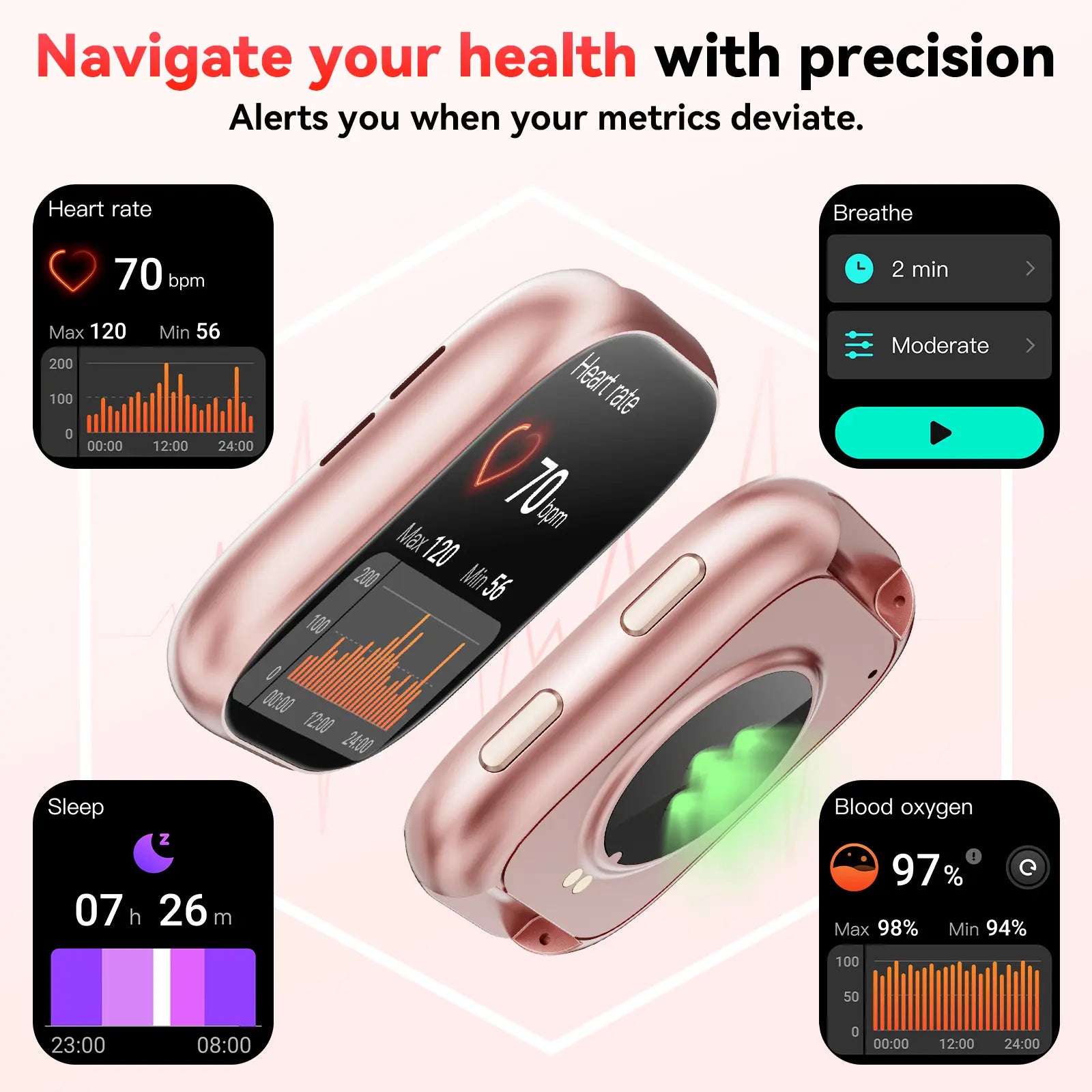 2026 New Chic Women'S Smartwatch - Wearable Touchscreen Activity Watch with Bluetooth, Silicone Band, Call Reminders/Rejection, 100+ Sports Modes, DIY Dials, Message Alerts, Compatible with Android/Iphone, Gift Option