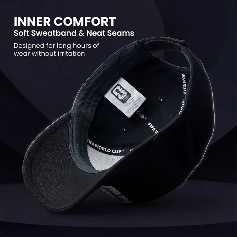 FIFA 2026 World Cup Commemorative Victory Cap - Trophy Silhouette Snapback Baseball Hat, White/Green/Black Casual Fan Collectible for Sports, Streetwear