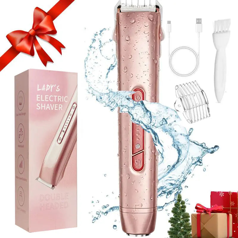 USB Rechargeable 2-In-1 Electric Shaver, Travel Shaver, Women'S Pubic Hair Trimmer, Men'S Beard Razor, Multi-Functional Grooming Tool, Ideal Gift