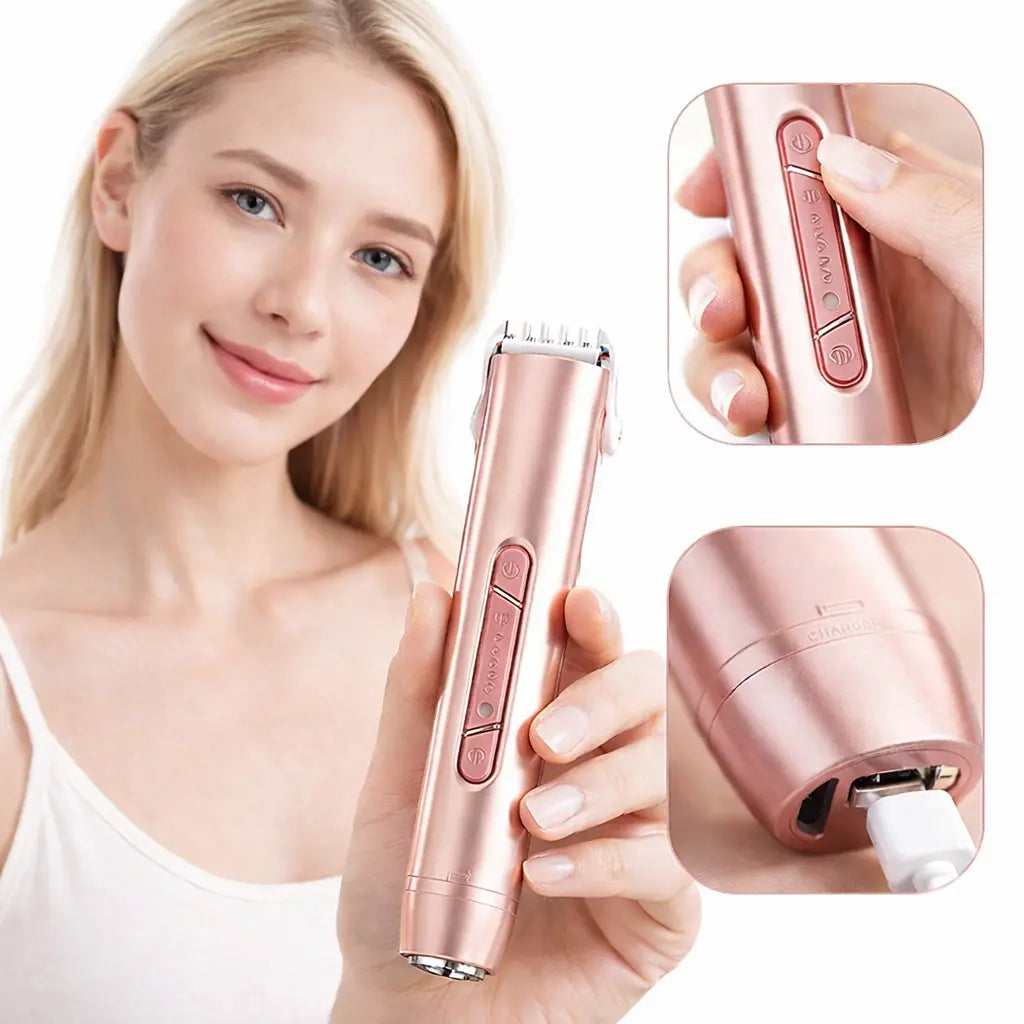 USB Rechargeable 2-In-1 Electric Shaver, Travel Shaver, Women'S Pubic Hair Trimmer, Men'S Beard Razor, Multi-Functional Grooming Tool, Ideal Gift