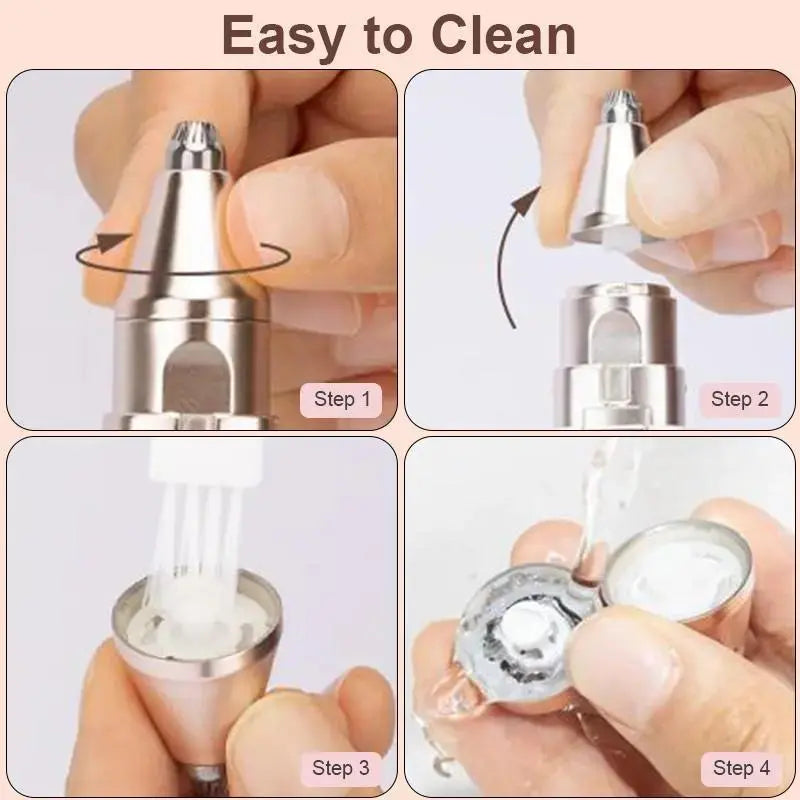 Eyebrow-Facial Hair Remover Women: Portable 2 in 1 Electric Shaver and Facial Trimmer - Rechargeable Eyebrow Lips Body Facial Razor Comfort